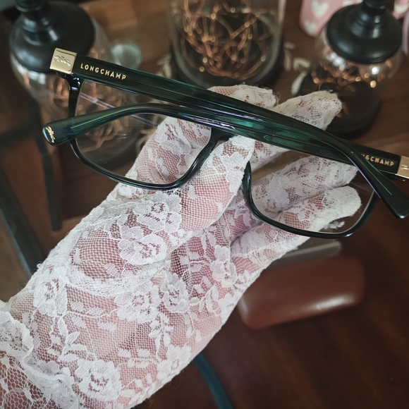 Longchamp Green Eyeglasses for Men - Picture 3 of 5